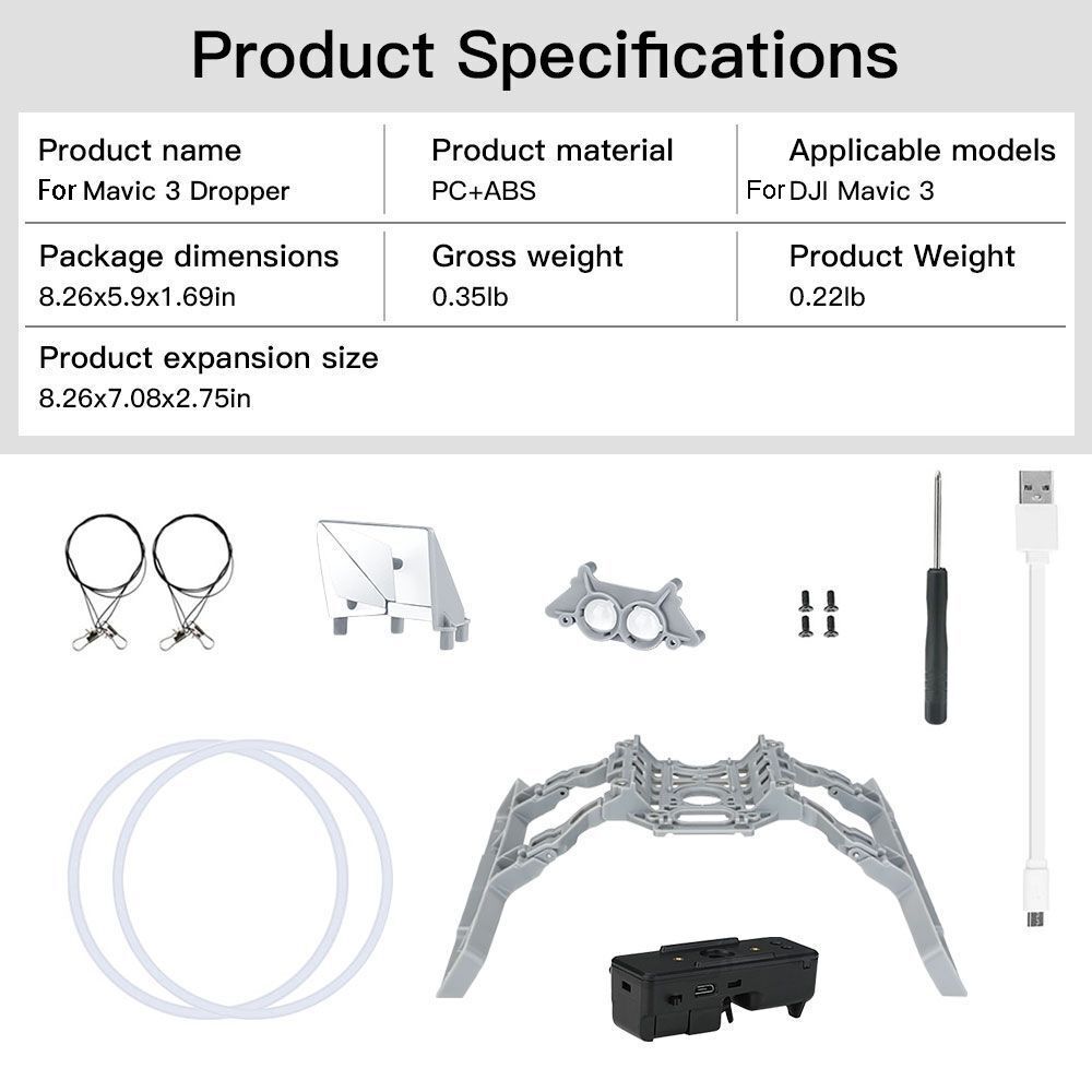 Drone Accessories Light Thrower For DJI Mavic 3 Airdrop Drone For DJI Mavic 3