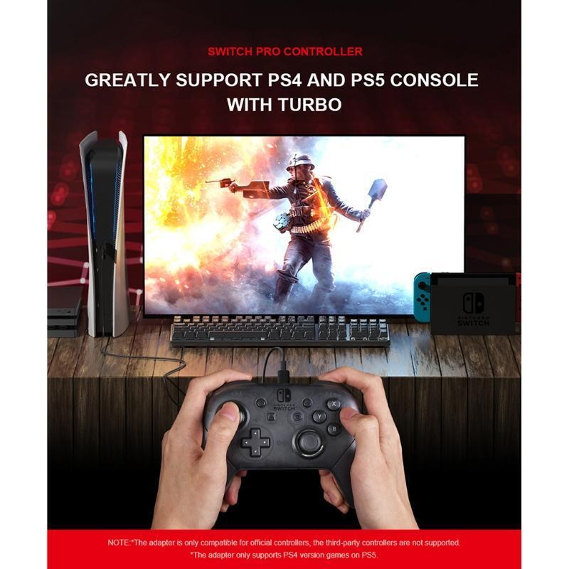Professional Gamepad Adapter Compatible with Switch/windows 10 pc/ps4/ps5