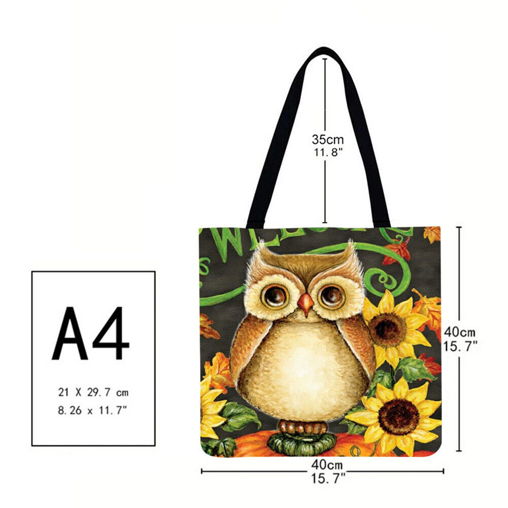 Cartoon Printed Shoulder Shopping Bag Casual Large Tote Handbag (40*40cm)