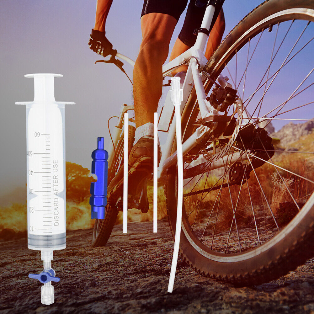 Cycling MTB Road Bike Tubeless Tire Sealant Injector Syringe + Valve Tool