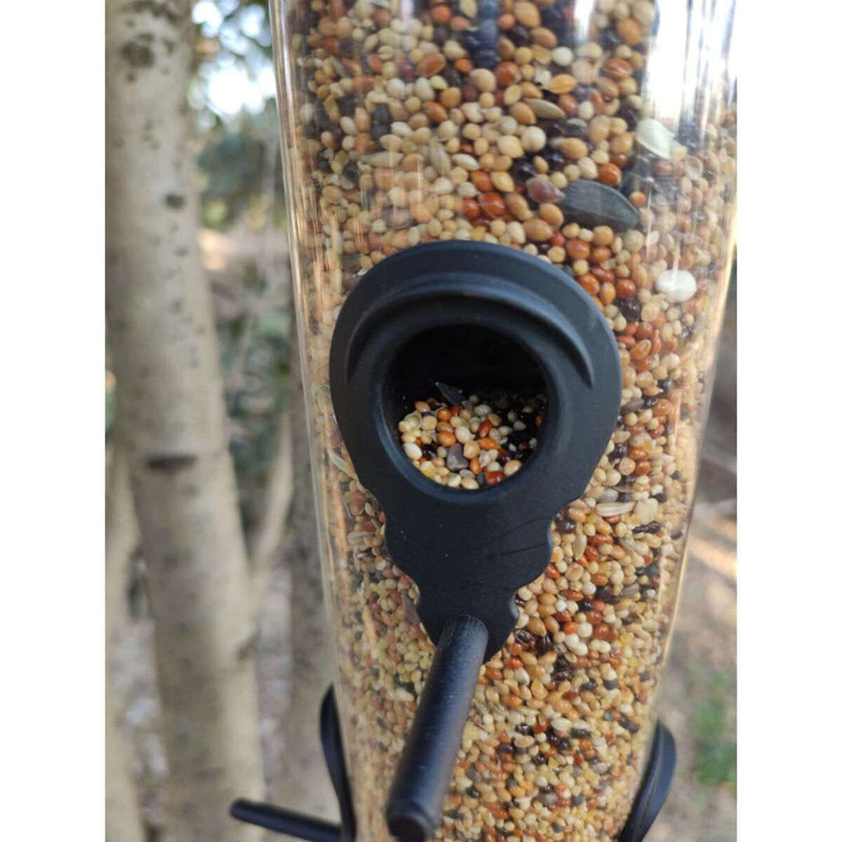 Clear Bird Feeder Classic Tube Feeder Outdoor Hanging  Feeders