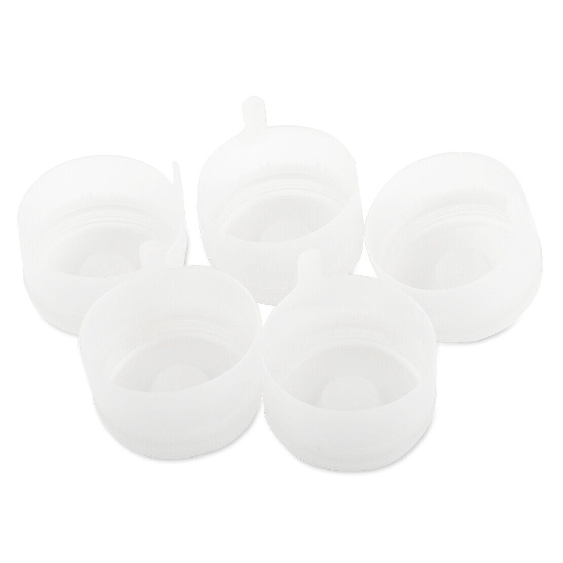 10X White 3/5 Gallon Water Bottle Caps 55mm Replacement Snap On Peel Off Top Li