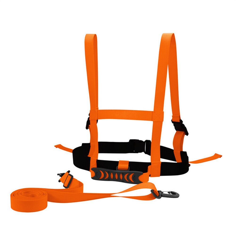 Kids Ski Training Belt Safety Traction Rope Skiing Anti-Fall Strap (Orange)