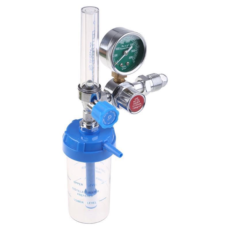 Oxygen Gauge Oxygen Pressure Gas Regulator G-5/8" Inhaler O2 Pressure Reducer