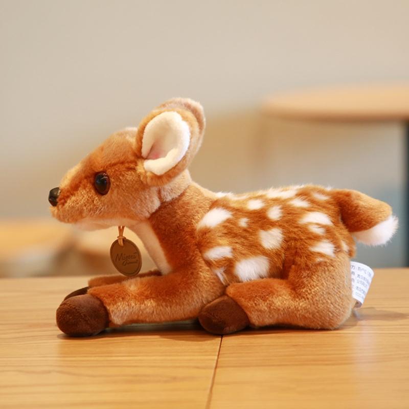 Mini Forest Animal Cartoon Sika Deer Bright Color PVC Made Table Games Best Gift