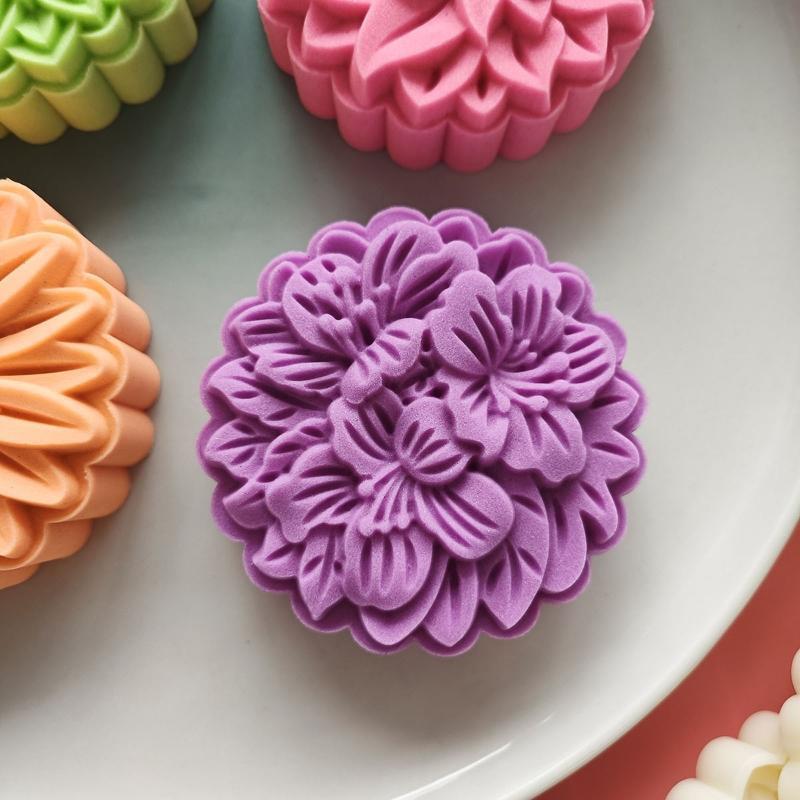 Mooncake Mould DIY Hand Pressure Fondant Decoration Tools Moon Cake Mold