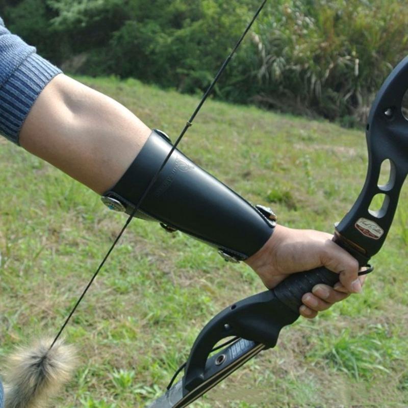 Durable Arm Protector Double Layer Cowhide Archery Bow Arm Protective Guard