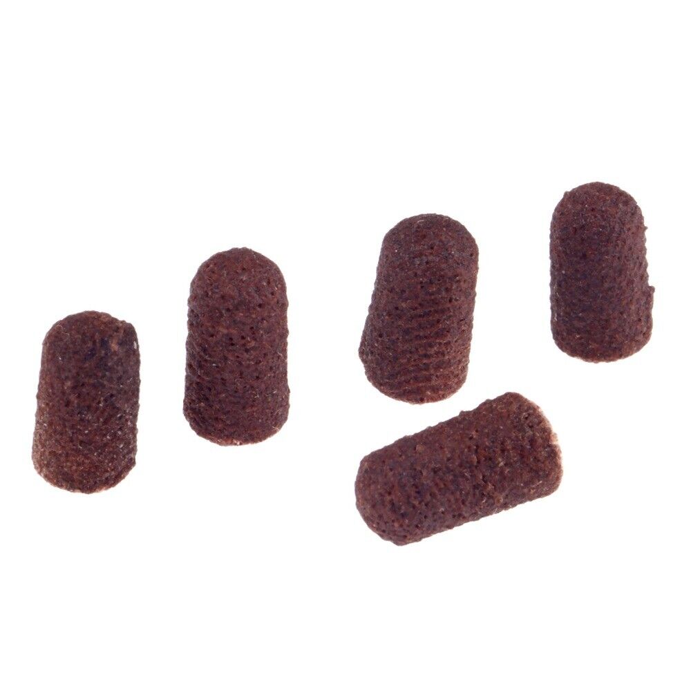 5Pcs Sanding Abrasive Caps Callus Nail Surface Nail Art Drill Bit Replacement