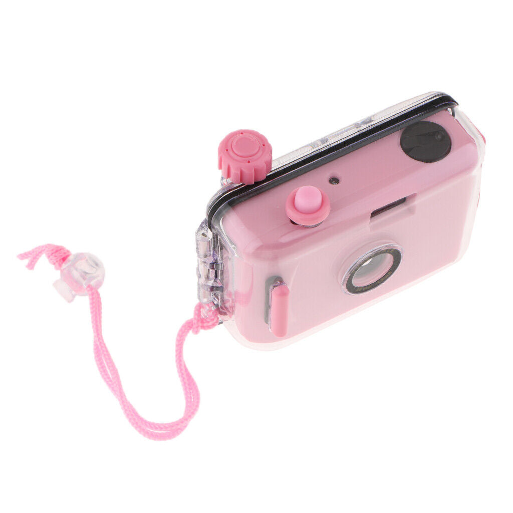 Underwater Waterproof  Camera Mini  35mm Film with Housing Case Pink