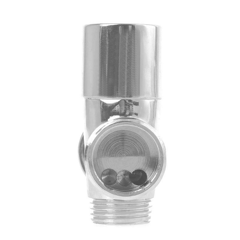 Brass Shower Arm Diverter Valve Bathroom Universal Shower System Chrome 2 Way