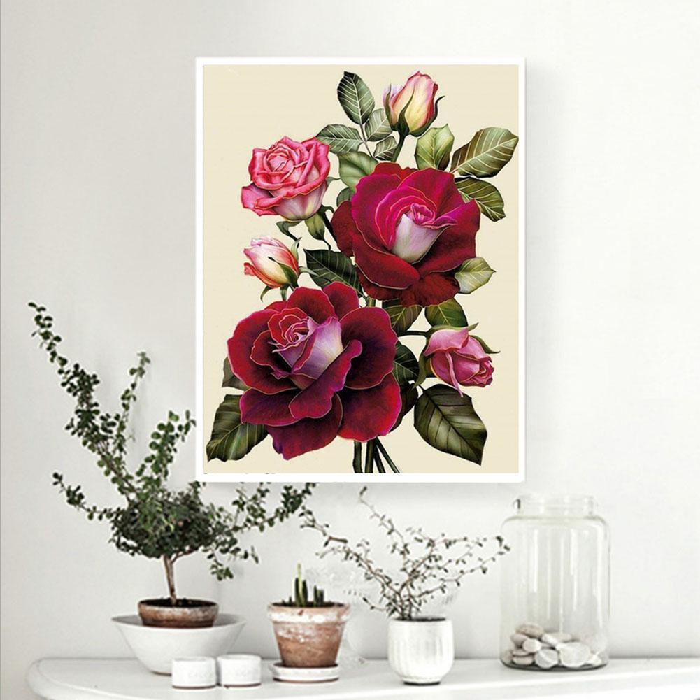 5D Flower Diamond Painting Rhinestone Embroidery Mosaic Picture Home Decor