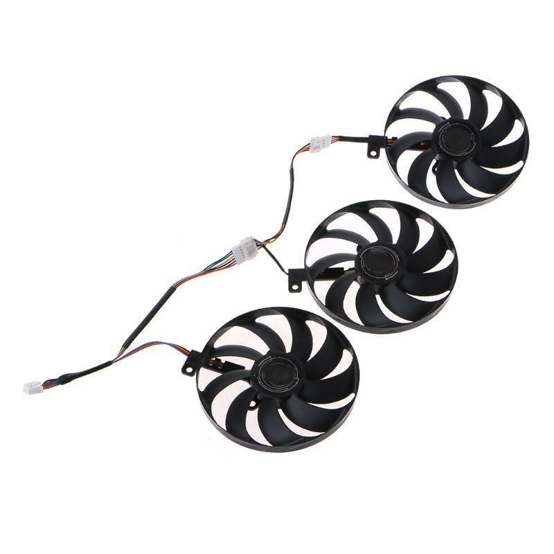 3Pcs 88MM T129215SU 7Pin Cooling Fan for ROG STRIX RTX 2080 2080Ti 12V 0.5A