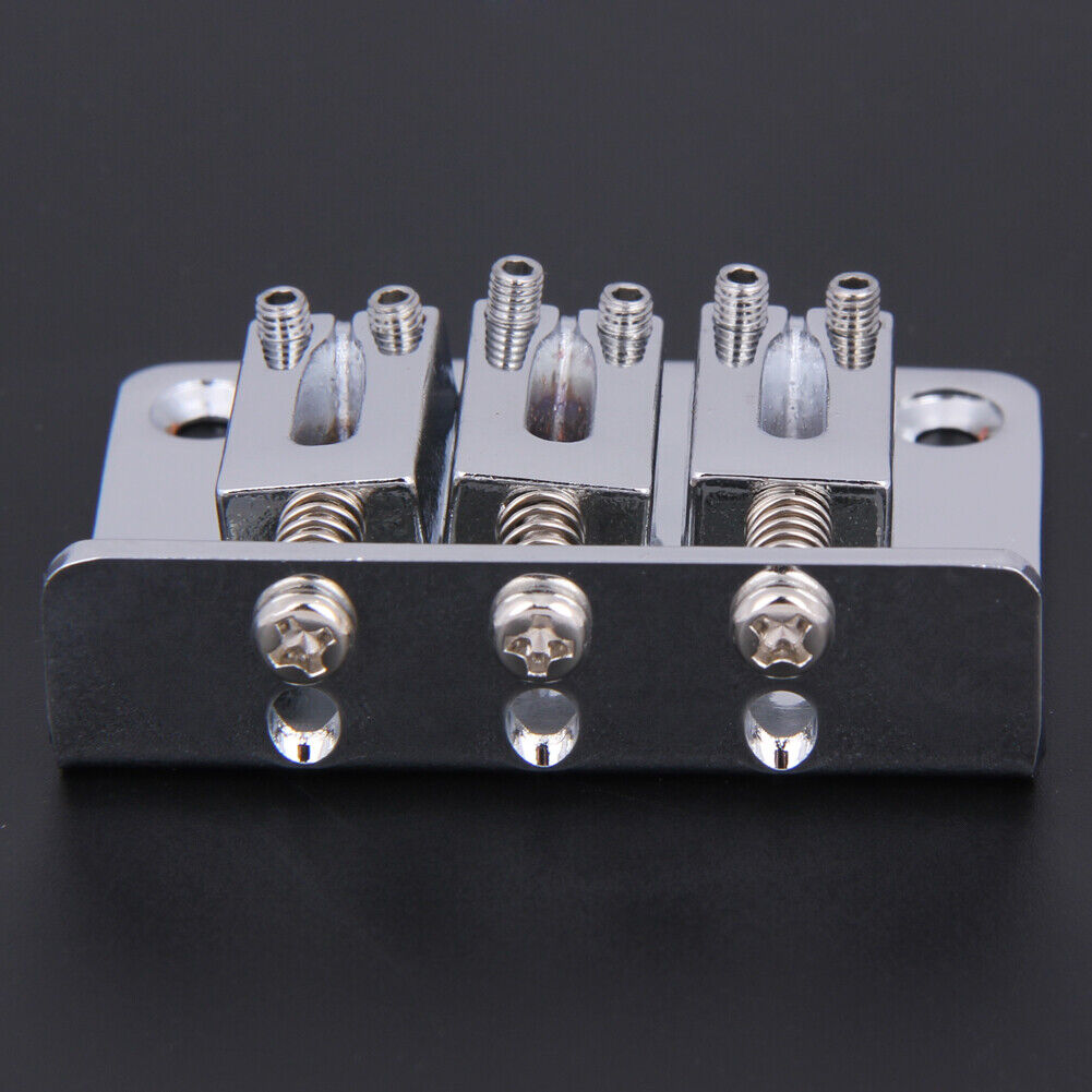 Adjustable Guitar Tailpiece for Cigar Box Guitar 3 String Hard-tail