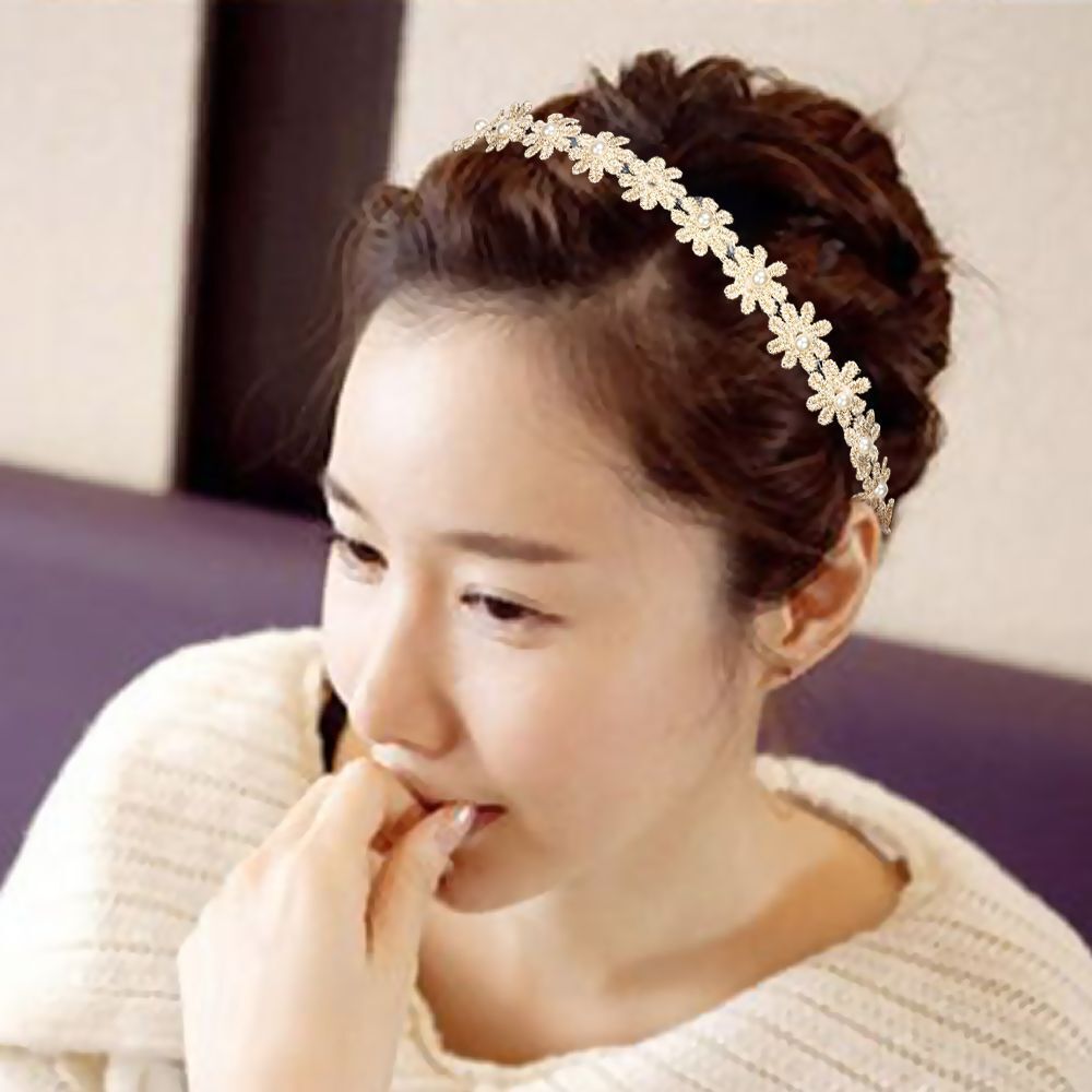 Sweet Lovely Hair Accessories Children's Headdress Head Band Flower Hairband