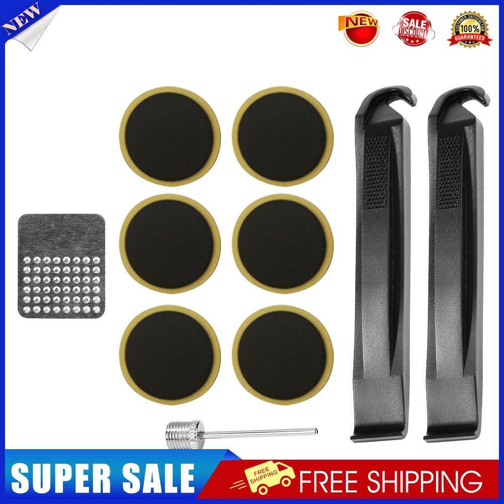 Bike Tire Repair Tool Kit Cycling Puncture Rubber Patch Lever Hand Tools