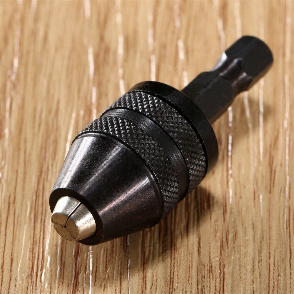 0.3-3.6mm Keyless Drill Bit Chuck Plug Impact Driver Adapter Converter Hex Shank