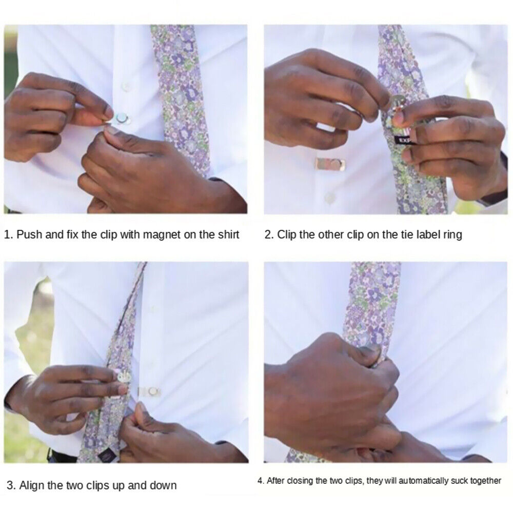 Steel Practical Invisible Shirt Tie Clips Tie Clip Tie Fixed Necktie in Place