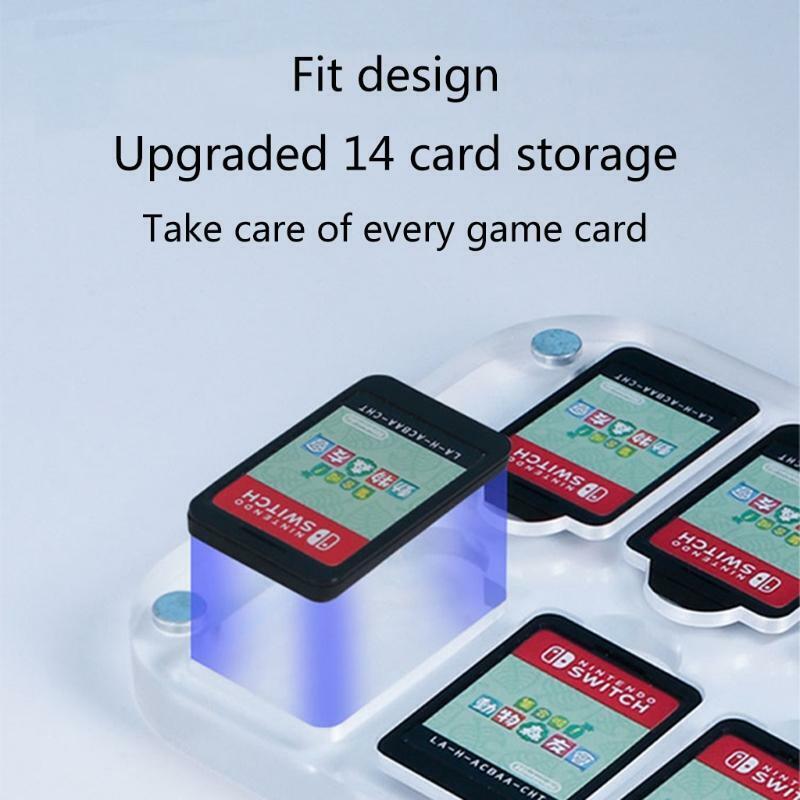 14 Grid Game Card Case 14-slot Card Storage Box Holder for NS Switch/Switch Lite
