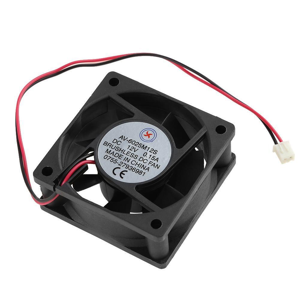 Low Noise AV-6025M12S DC12V 0.15A 60x60x25mm Brushless Cooling Fan Cooler