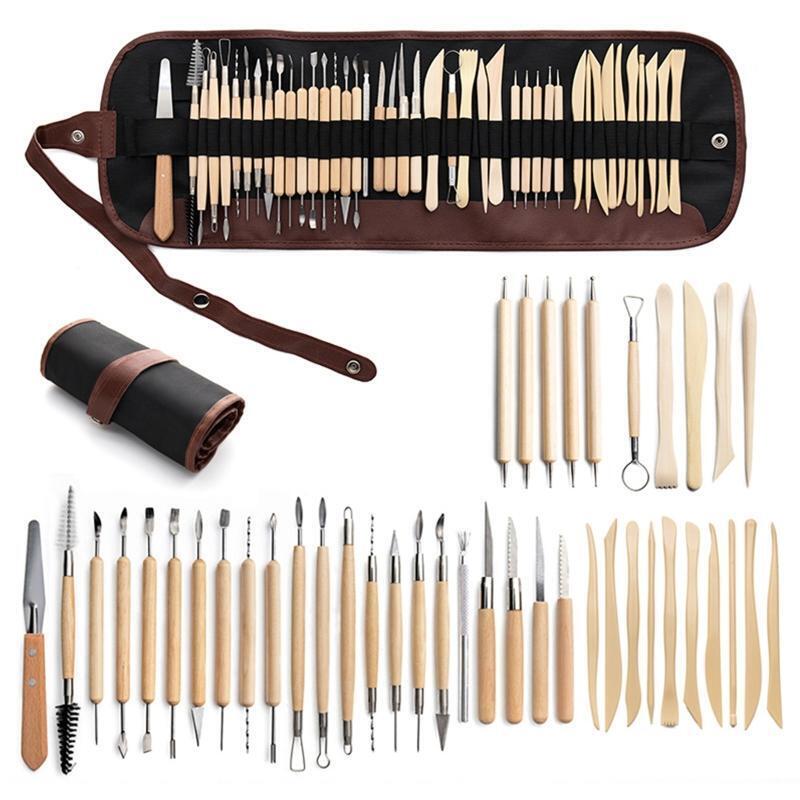 42pcs DIY Clay Sculpture Pottery Tool Carving Point Drill Pen Ceramics Sculpting