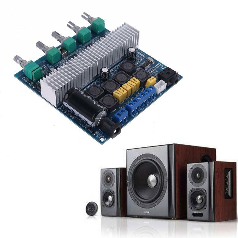 DC 12V-24V 2.1 Bluetooth-compatible 5.0 High Power Digital Subwoofer Power