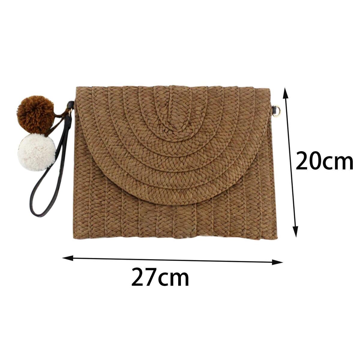 Women Straw Bag Crossbody Strap Shoulder Bags Beach Summer Ladies Casual Bags