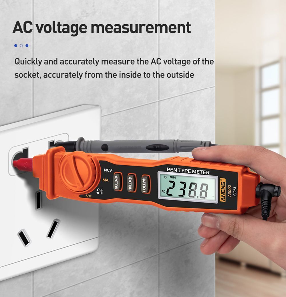 Tester True RMS Digital Profesional Meter Pen Type Digital Smart Multimeter