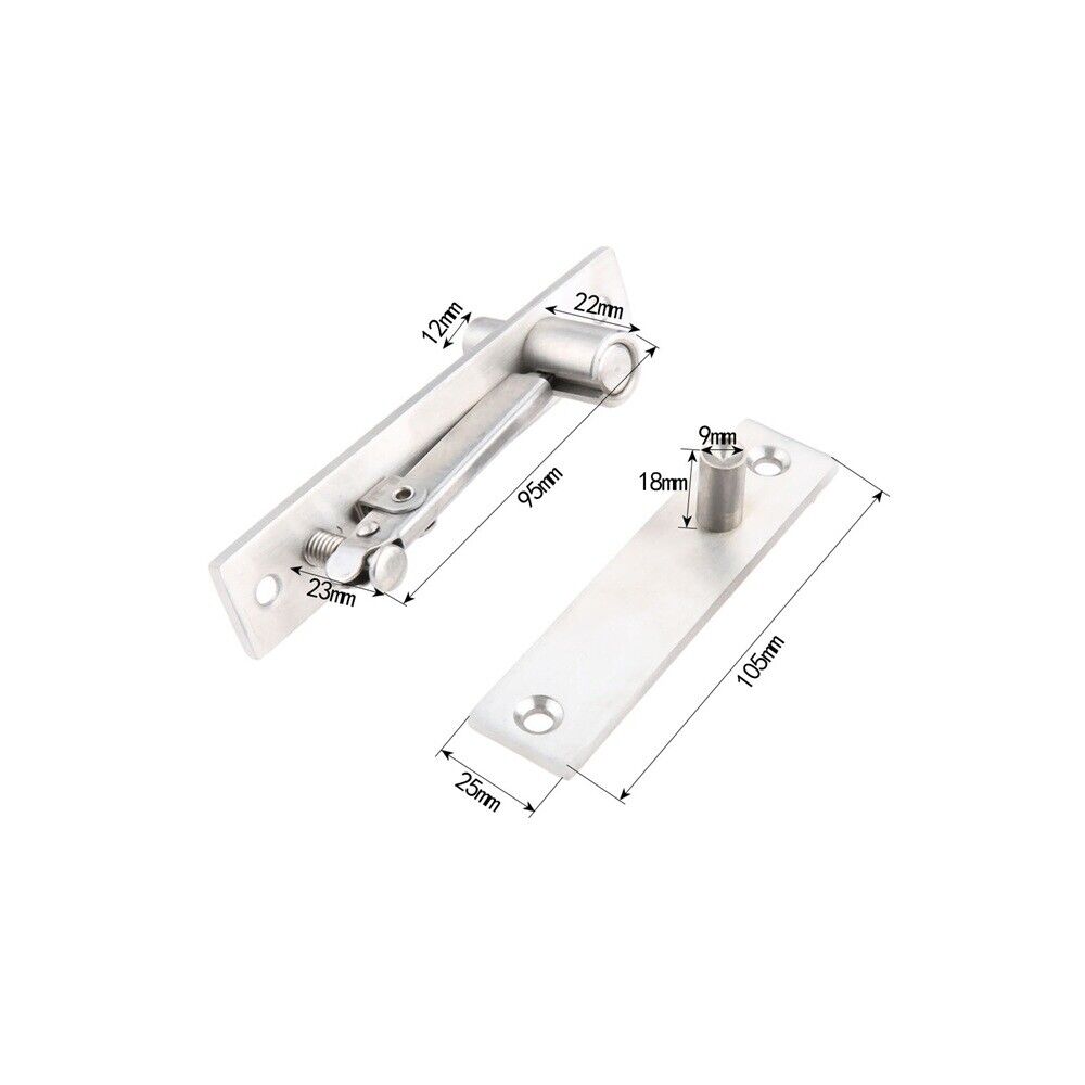 Steel Revolving Door Hinge Heavy Duty Door Top Bottom Pivot Hinge Hardware 1 Set