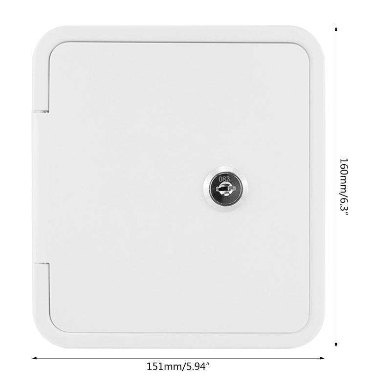 Parts with Keys Gravity Inlet Hatch Cover Square Caravan Plastic Accessories