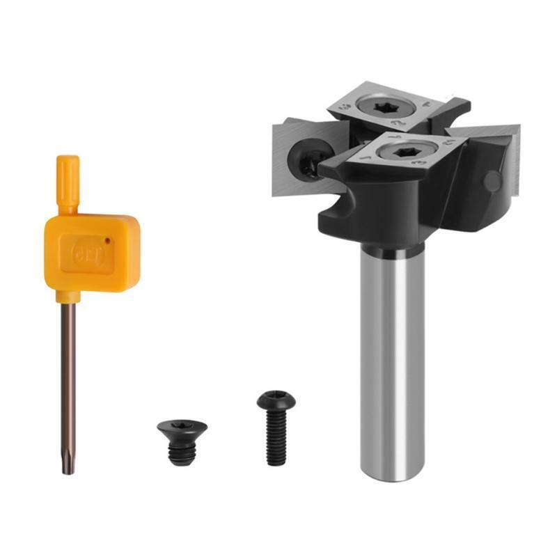 Woodworking Tool CNC Spoilboard Router Bits 4-Flute Insert-Style Milling Cutter