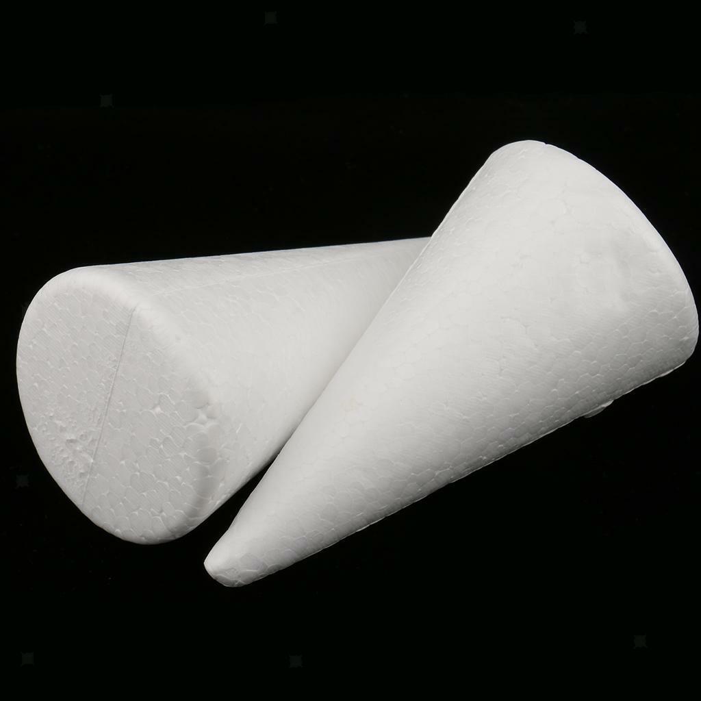 10 Pieces Cone Shape DIY Christmas   Foam Material 100mm 150mm