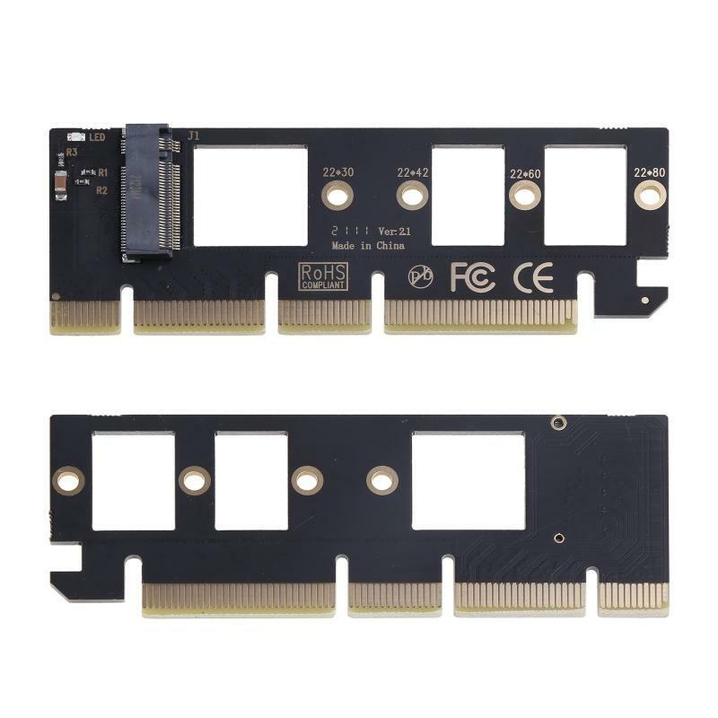 M.2 NVME to PCIE 3.0 Adapter Card for PCI-E X4 X8 X16 Full Speed to NVMe M2 SSD