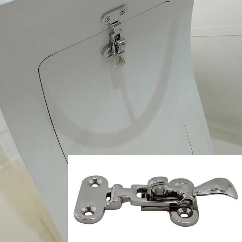 Antirattle Lockable Hold Down Clamp Latch Hasp Lock Twist Knob Boat Door Cabinet