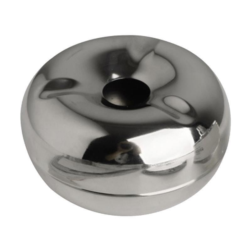 Windproof Ashtray with Lid Stainless Steel Donut-Style for Car Desktop Office