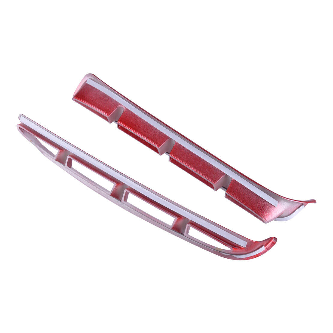 2x Red Headlight Eyebrow Decorative Trim Strip Fit For Hyundai Santa Fe 2019 Li