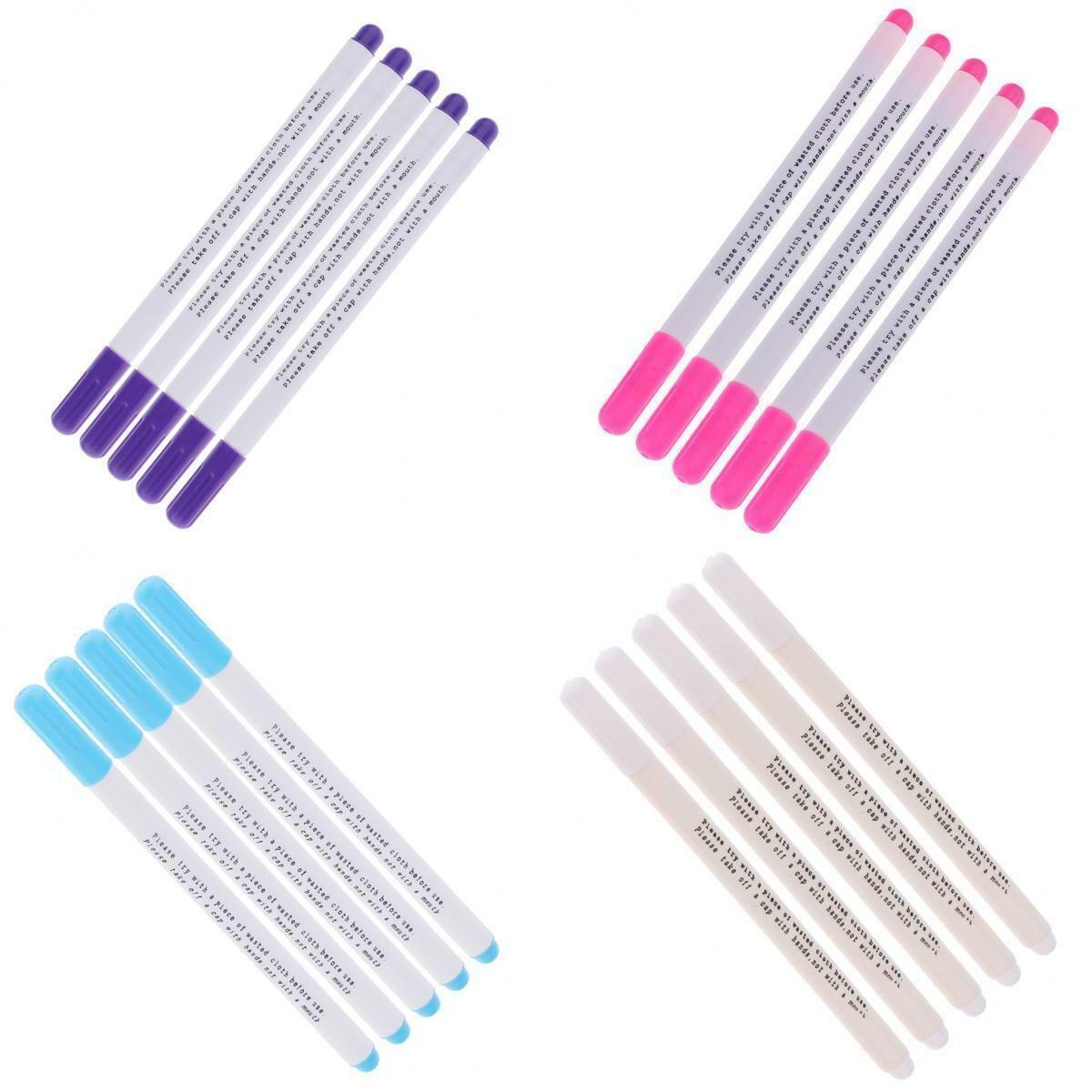 20  Water Erasable Disappearing Soluble Pen Cloth Marker Dressmaking