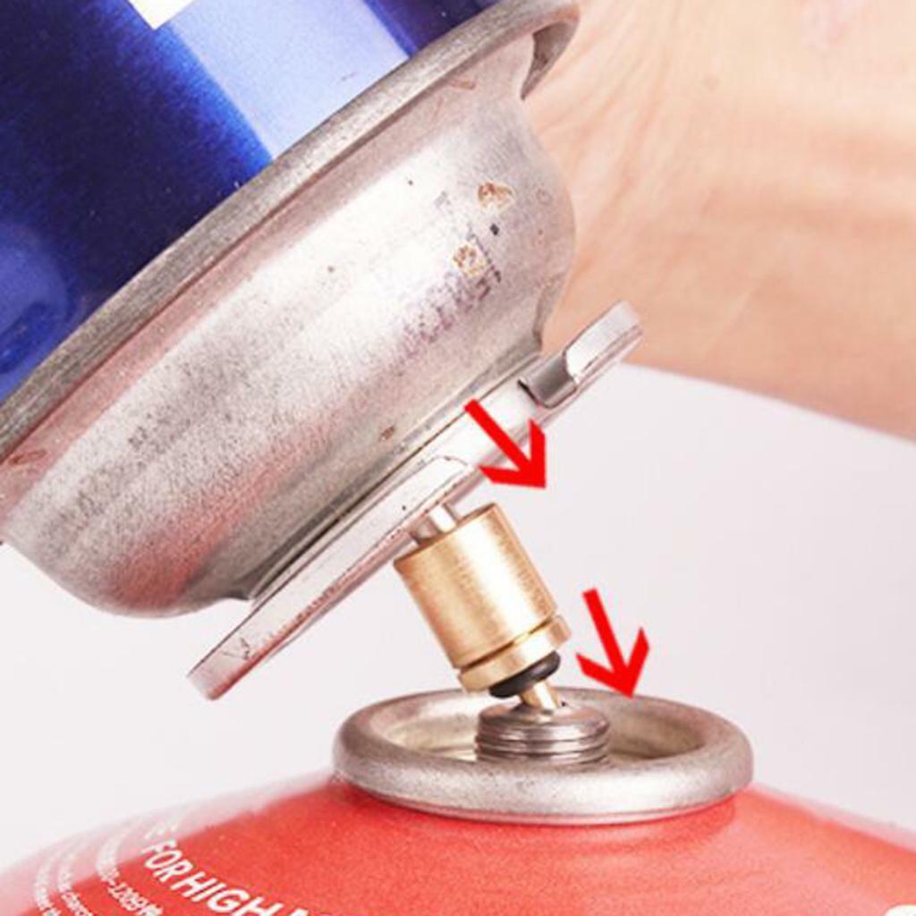 Copper Stove Gas Refill Adapter Outdoor Camping Equipment for BBQ Hiking