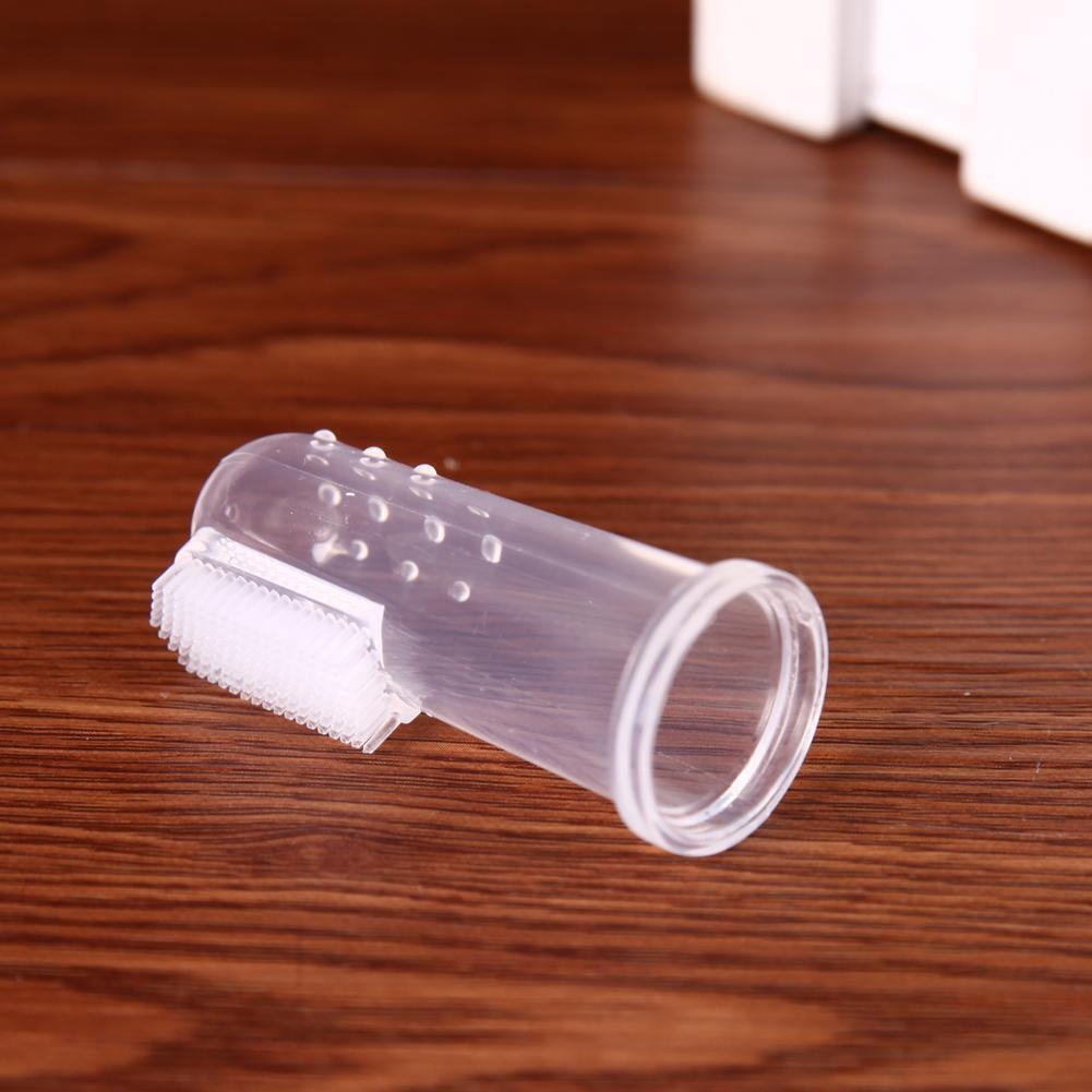 Pet Dog Cat Silicone Finger Toothbrush Oral Dental Cleaning Teeth Care(02)