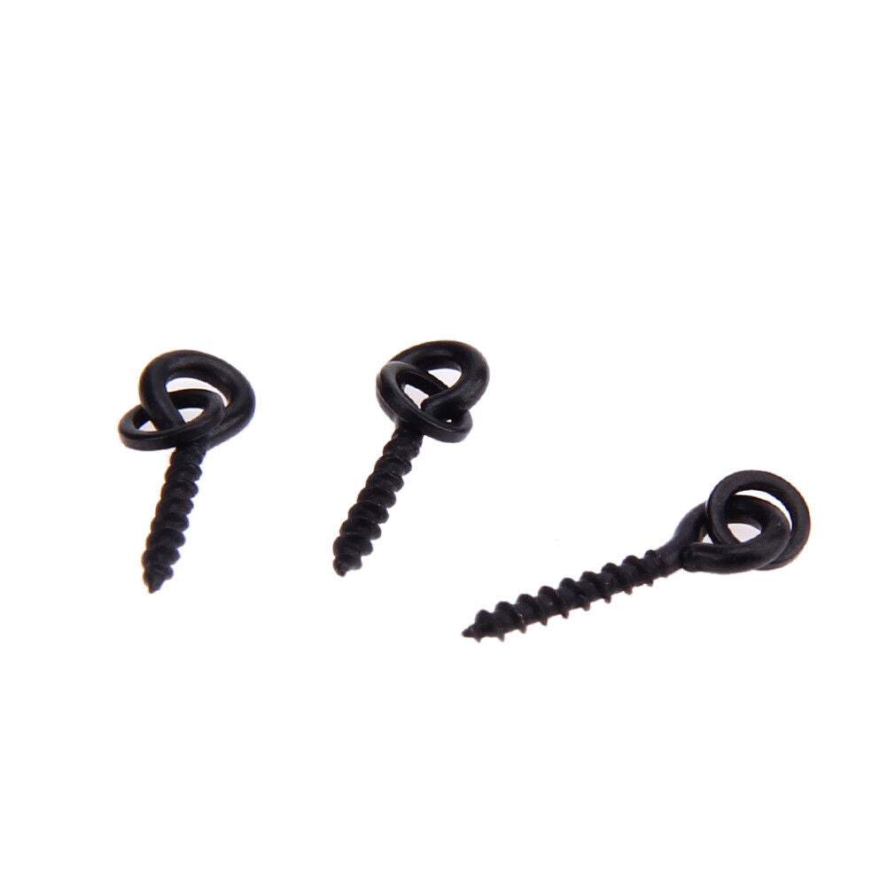 10 x Bait Screws With Oval Rings + 20 x Hook Stops Carp Fishing Tackle Chod