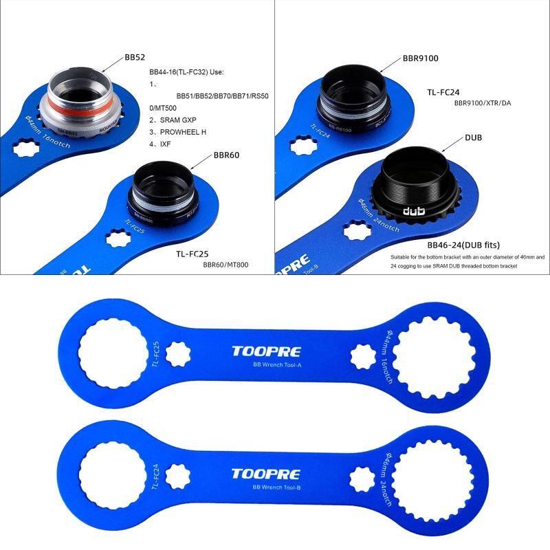 2pcs Dub BB Bottom Wrench Integrated Bicycle Installation and Removal Tool