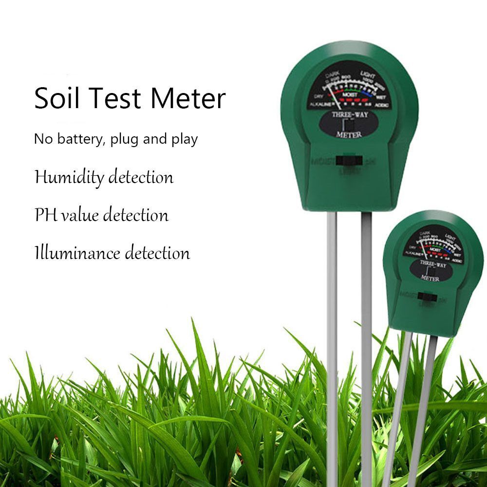 Plants Acidity Hygrometer Water Moisture Test Soil PH Tester 3 in 1 Meter Kit