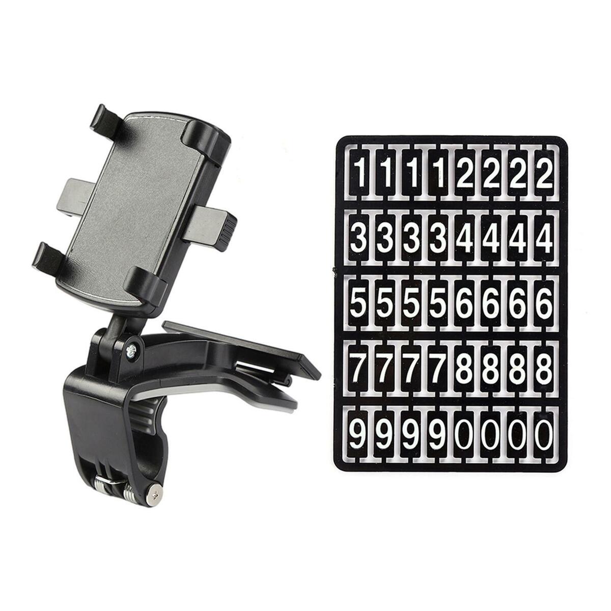 Mobile Phone Holder with Phone Number Car Rearview Mirror Fit for Car Phone