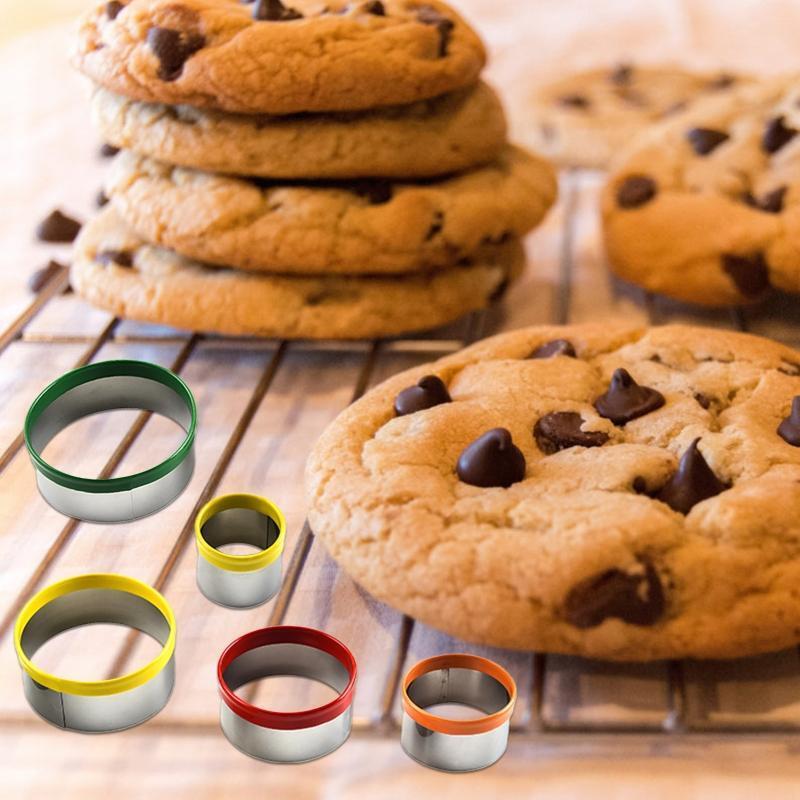 12 Pack Round Cookie Cutter Set Mousse Rings Biscuit Moulds Cookie Molds