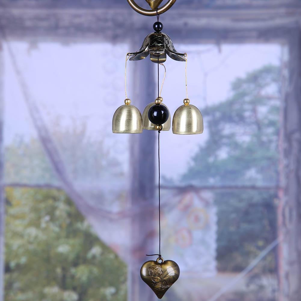 Metal Bell Wind Chimes Ornaments Creative Copper Hanging Decor Gift