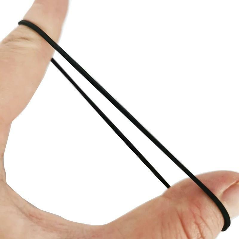 34x 1mm Mixed 2.5-10cm Square Black Rubber Belt Walkman Tape Drive Belt Repair