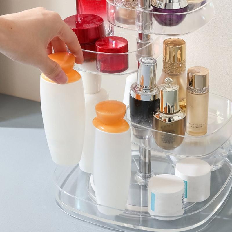 360 Rotating Makeup Organizer 5 Layers Adjustable Spinning Holder Storage Rack