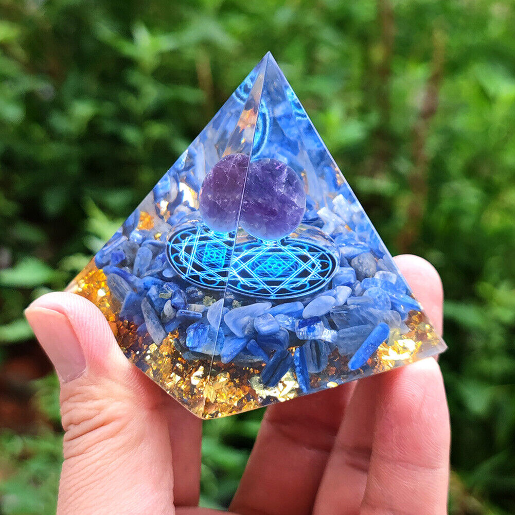 Ogan Pyramid Natural Crystal Energy Tower Energy Healing Reiki Chakra (B)