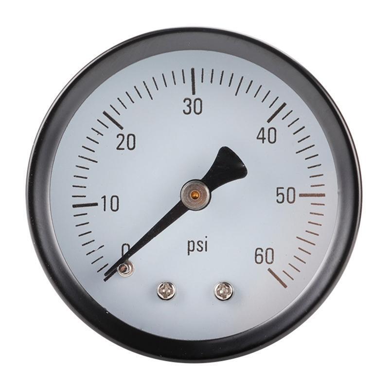 Portable Pressure Gauge 1/8-inch Thread Brass Pressure Meter Air Pressure Gauge