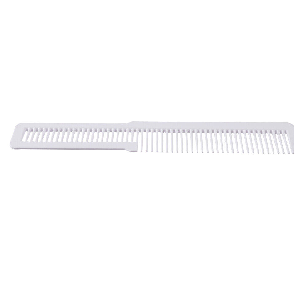 Hairdressing Carbon Anti-static Comb Wide Tooth Hair Clipper Comb (White)