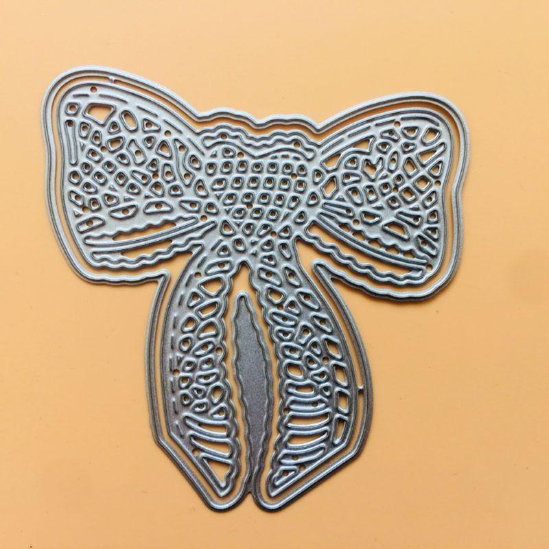 Double Bow Metal Cutting Dies Stencil Scrapbooking DIY Album Stamp Paper Card